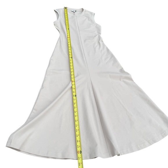 COS Women's Sleeveless Midi Dress Minimalist A-Line Beige Casual Small - Picture 10 of 12